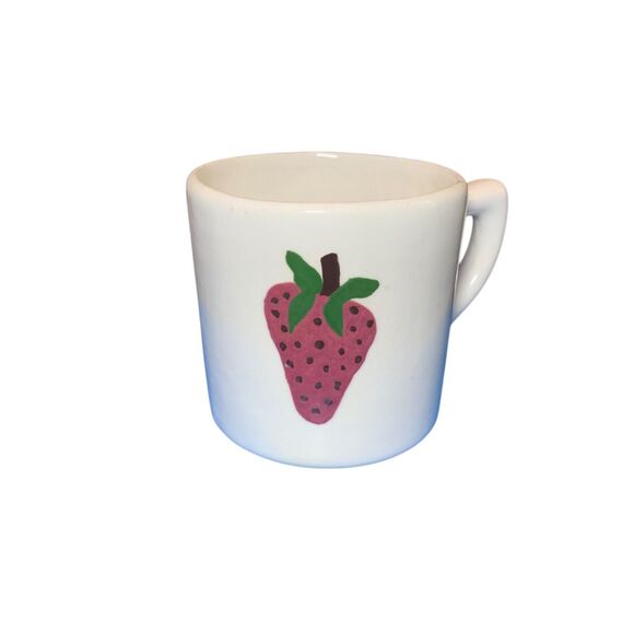 Ja-Dor Handmade Strawberry Design Ceramic Tea Coffee Mug - Picture 1 of 5